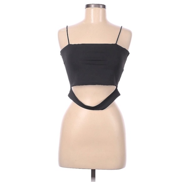 Shein Black Crop Top l SIZE M - Picture 1 of 4